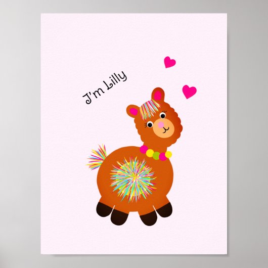 Poster Petit Lama (Devant)