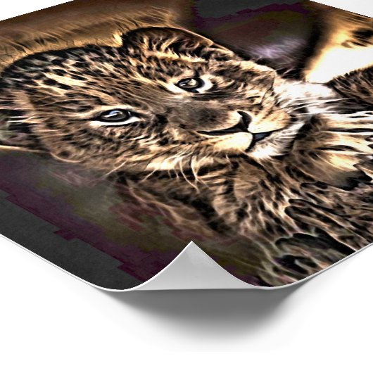 Poster Petit lionceau (Coin)