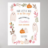 Poster Petit livre d'Halloween Fantômes baby shower d'acc (Devant)