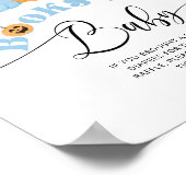 Poster Petit livre Halloween Livres bleus pour bébé (Coin)