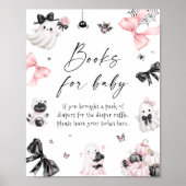 Poster Petit livre rose Halloween Livres pour bébé (Devant)