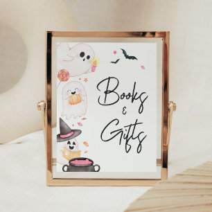 Poster Petit livre rose Livres et cadeaux Halloween