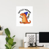 Poster Petit Magicien Blague de Lézard Drôle (Bureau à domicile)