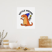 Poster Petit Magicien Blague de Lézard Drôle (Cuisine)