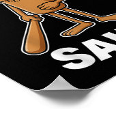 Poster Petit mème Italien Brainrot Tung Tung Tung Sahur T (Coin)