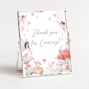 Poster Petit Merci de fée Whimsical pour venir