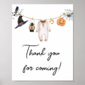 Poster Petit Merci d'Halloween Boo pour venir (Devant)