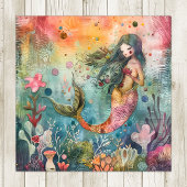 POSTER PETIT MERMAID COLORÉ