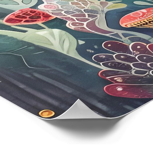 POSTER PETIT MERMAID COLORÉ (Coin)