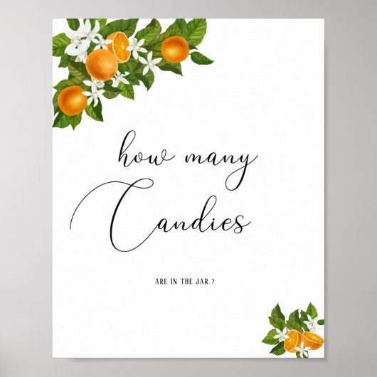 Poster Petit mignon combien de bonbons (Devant)