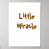 Poster petit miracle pour bébé (Devant)