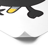 Poster petit monstre ninja (Coin)