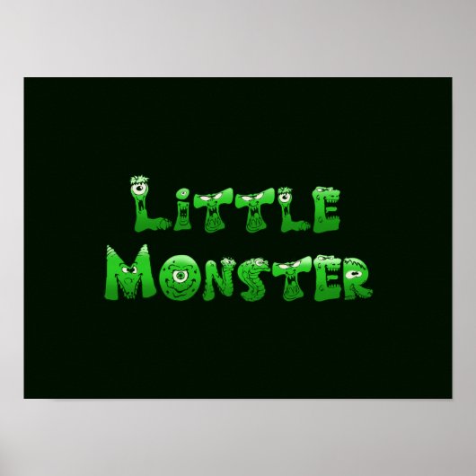 Poster Petit monstre tombé (Devant)