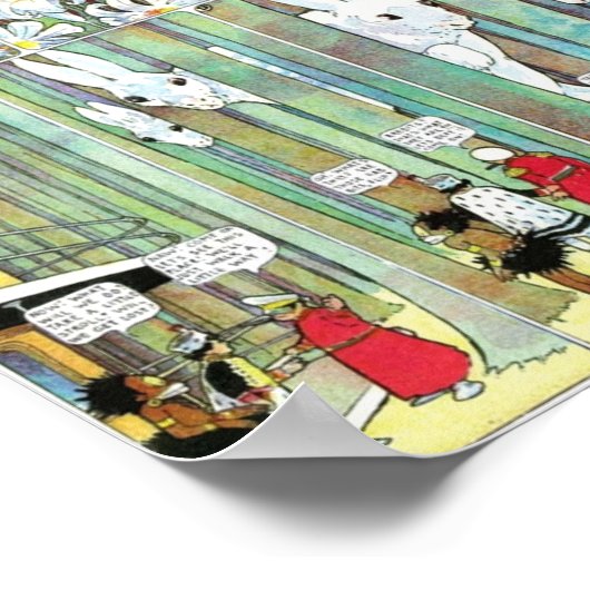 Poster Petit Nemo et lapins (Coin)