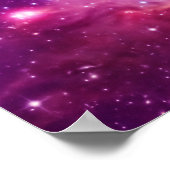 Poster Petit Nuage de Magellan teinté de pourpre (Coin)