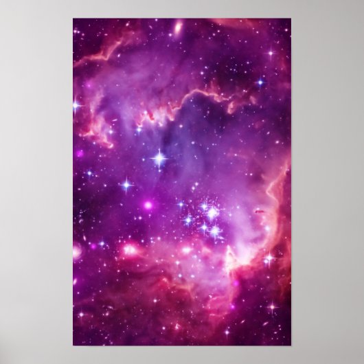 Poster Petit Nuage de Magellan teinté de pourpre (Devant)