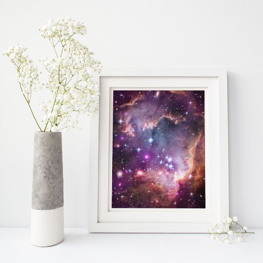 Poster Petit Nuage de Magellan violet