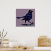 Poster Petit oiseau-noir méchant (Cuisine)
