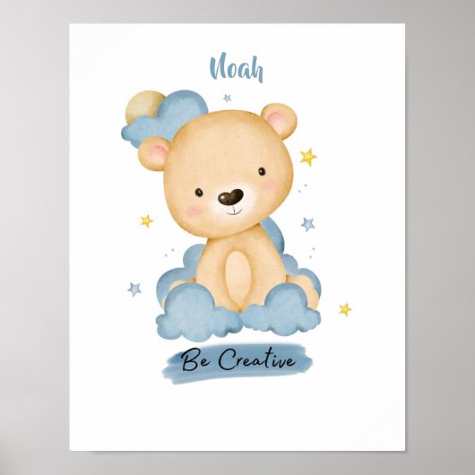 Poster Petit ours des leçons du Nuage (Devant)