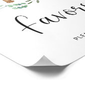 Poster petit ours en chemin \ Favors (Coin)