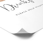 Poster Petit ours Eucalyptus Boissons se servir (Coin)