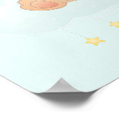 Poster Petit ours mignon aux étoiles (Coin)