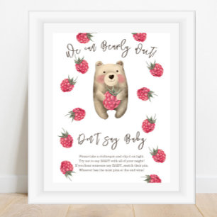 Poster Petit Ours - Ne dites pas bébé