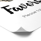 Poster Petit panneau de faveurs de linge de Boo (Coin)