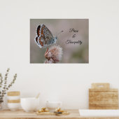 Poster Petit papillon bleu (Cuisine)