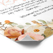 Poster Petit papillon fleur sauvage Ne pas dire bébé (Coin)