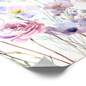 Poster Petit Papillon Garden Baby shower de fille Bienven (Coin)