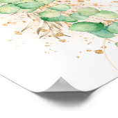 Poster Petit Parties scintillant d'or Eucalyptus Balloon  (Coin)