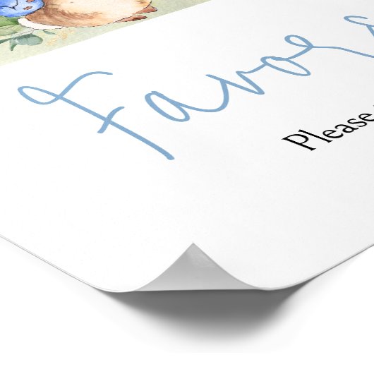 Poster Petit Peter Rabbit Baby shower Faveurs (Coin)