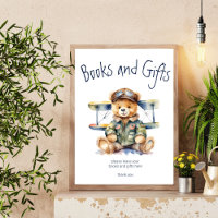 Petit pilote mignon ours en peluche livres cadeaux