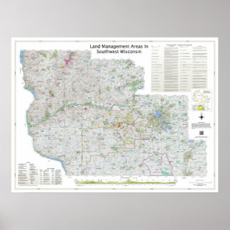 Poster Petit | Plan Des Zones De Gtm Dans Le Sud-Ouest Du