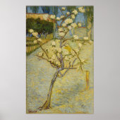 Poster Petit poirier en fleurs par Vincent Van Gogh (Devant)