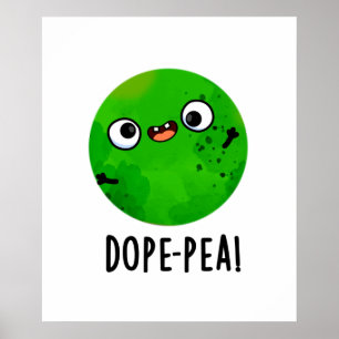Poster Petit pois drole Pun Petit Pois Rigolo
