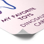 Poster Petit Poisson Bébé rose 1ère année Anniversaire Ja (Coin)