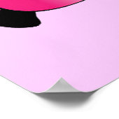 Poster Petit poney rose pépinière enfants art (Coin)