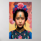 Poster Petit portrait de princesse (Devant)