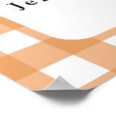 Poster Petit poussin - baby shower d'accueil (Coin)