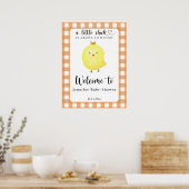 Poster Petit poussin - baby shower d'accueil (Cuisine)