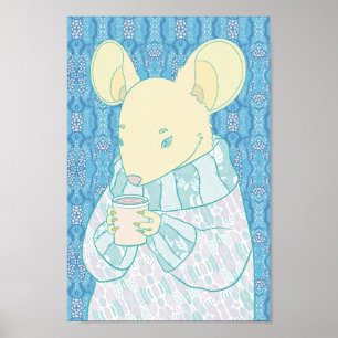 Poster Petit Rat Confortable