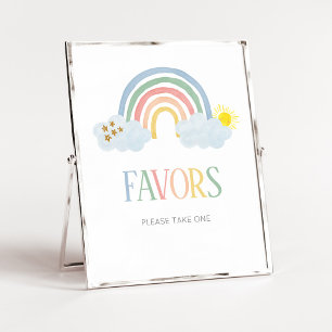 Poster Petit Rayon de Soleil Panneau de Favors Arc-en-cie