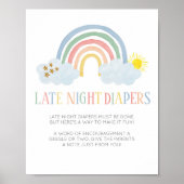 Poster Petit Rayon de Soleil Panneau pour Changes de Nuit (Devant)