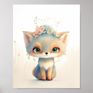 Poster Petit Renard Mignon