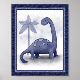 Poster Petit Rugissement Dinosaure - Art de la nurserie B