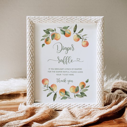 Poster Petit signe de tombola de couche