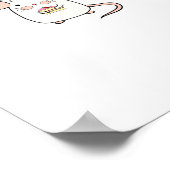 Poster Petit souris, thème de souris mignon design (Coin)