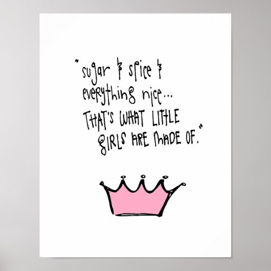 Poster petit sucre et épices (Devant)